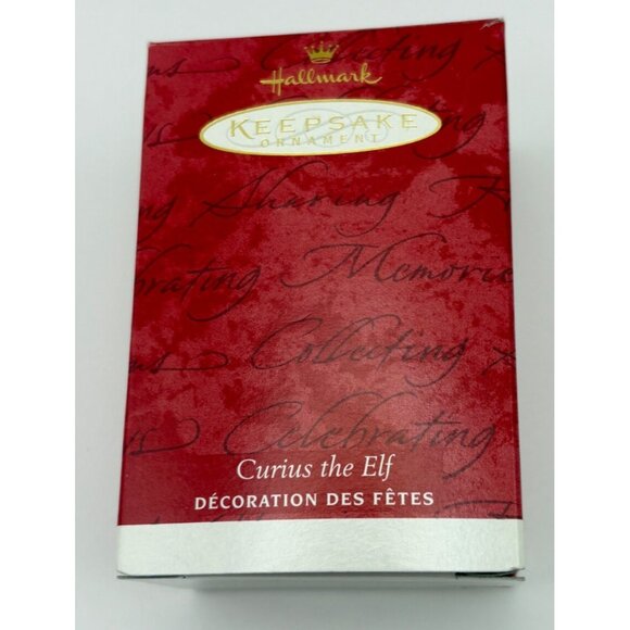 Hallmark Keepsake Christmas Ornament Curius The Elf 2001 Vintage Handcrafted - Picture 4 of 11